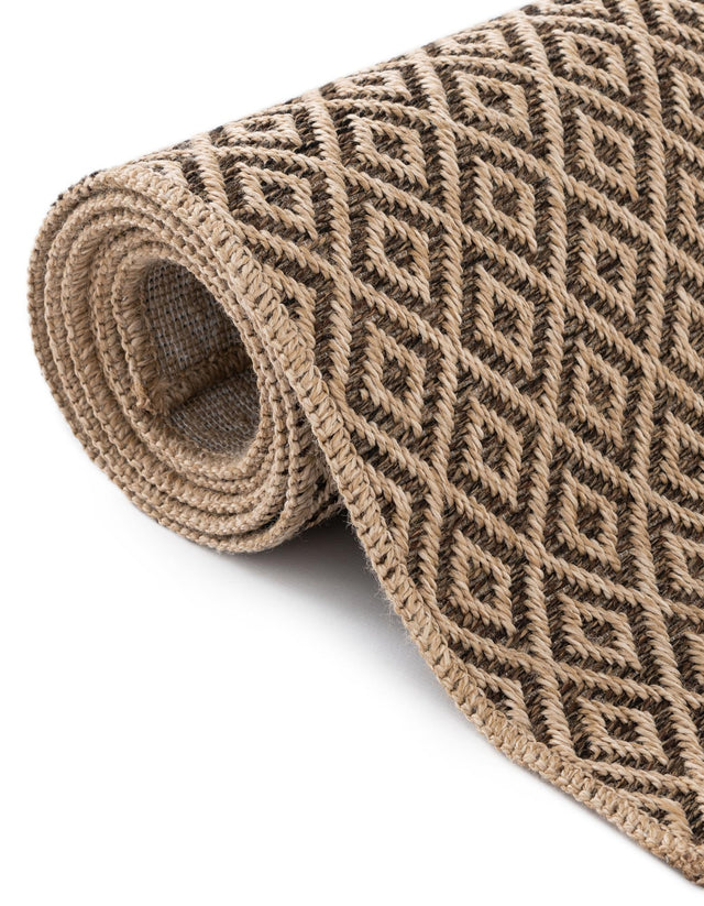 Natural and Brown 9' 2 x 12' Dunes Rectangle Area Rug 100% Polypropylene With Cotton Backing Carpet for Living, Dining, Office, Dorms, Bedrooms for Sale at Rug Engine