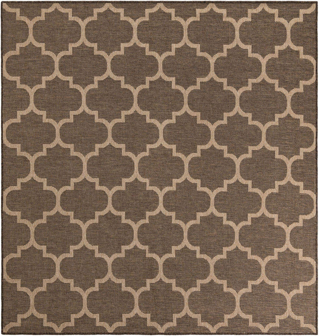 Brown 7' 10 x 7' 10 Dunes Square Area Rug 100% Polypropylene With Cotton Backing Carpet for Living, Dining, Office, Dorms, Bedrooms for Sale at Rug Engine