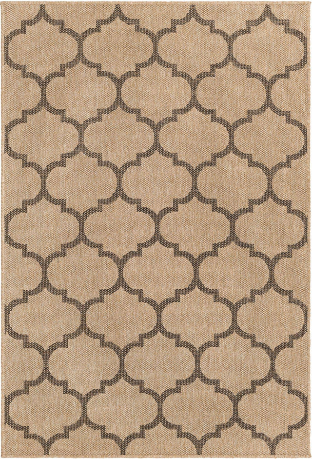 Natural 4' 3 x 6' 1 Dunes Rectangle Area Rug 100% Polypropylene With Cotton Backing Carpet for Living, Dining, Office, Dorms, Bedrooms for Sale at Rug Engine