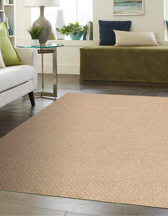 Natural 6' 1 x 9' Dunes Rectangle Area Rug 100% Polypropylene With Cotton Backing Carpet for Living, Dining, Office, Dorms, Bedrooms for Sale at Rug Engine