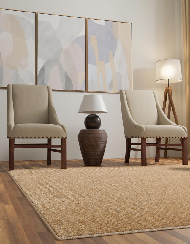 Natural 13' 1 x 13' 1 Dunes Square Area Rug 100% Polypropylene With Cotton Backing Carpet for Living, Dining, Office, Dorms, Bedrooms for Sale at Rug Engine