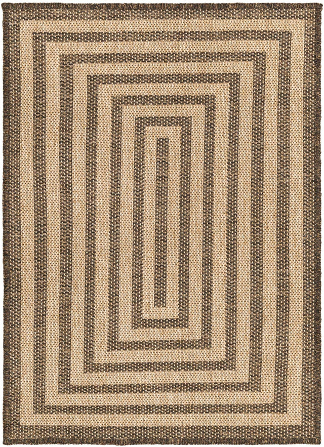 Natural and Brown 2' 2 x 3' 1 Dunes Rectangle Area Rug 100% Polypropylene With Cotton Backing Carpet for Living, Dining, Office, Dorms, Bedrooms for Sale at Rug Engine