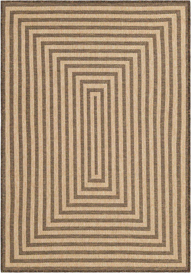 Natural and Brown 4' 1 x 6' 1 Dunes Rectangle Area Rug 100% Polypropylene With Cotton Backing Carpet for Living, Dining, Office, Dorms, Bedrooms for Sale at Rug Engine
