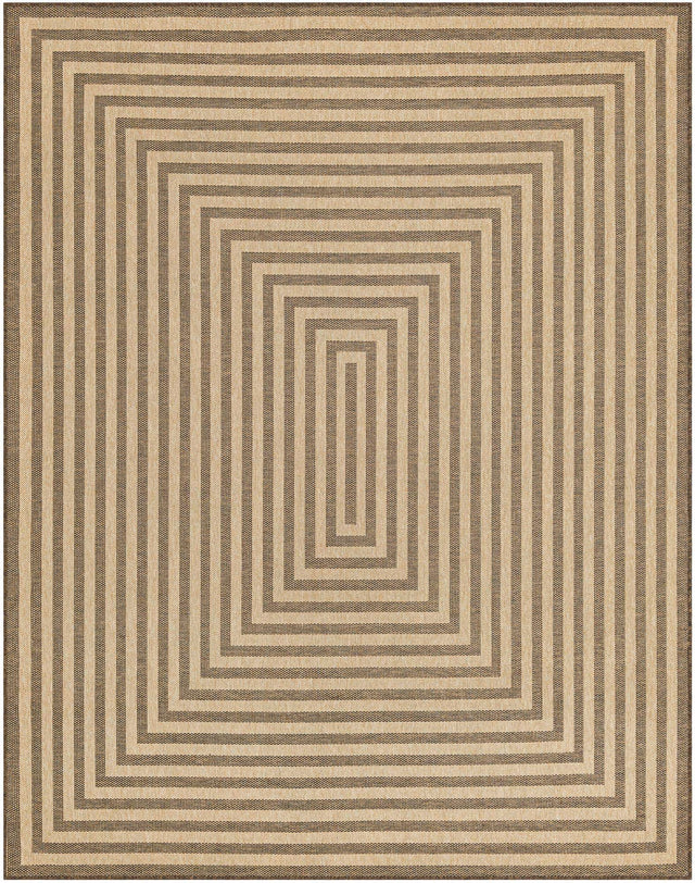 Natural and Brown 7' 10 x 10' Dunes Rectangle Area Rug 100% Polypropylene With Cotton Backing Carpet for Living, Dining, Office, Dorms, Bedrooms for Sale at Rug Engine