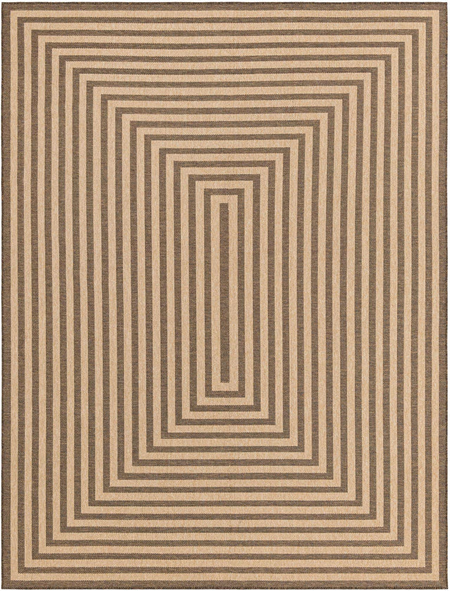 Natural and Brown 9' 2 x 12' Dunes Rectangle Area Rug 100% Polypropylene With Cotton Backing Carpet for Living, Dining, Office, Dorms, Bedrooms for Sale at Rug Engine