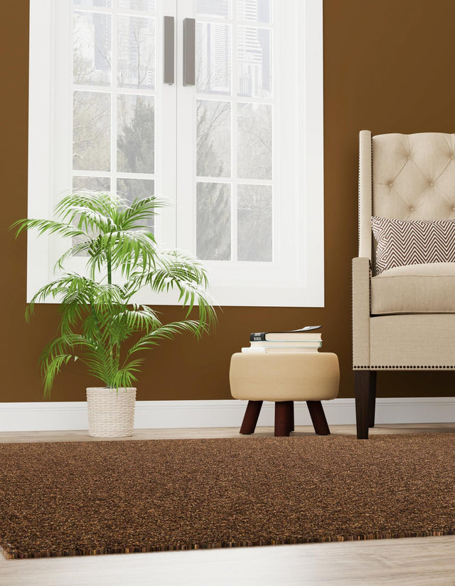 Brown 12' x 12' Dunes Square Area Rug 100% Polypropylene With Cotton Backing Carpet for Living, Dining, Office, Dorms, Bedrooms for Sale at Rug Engine