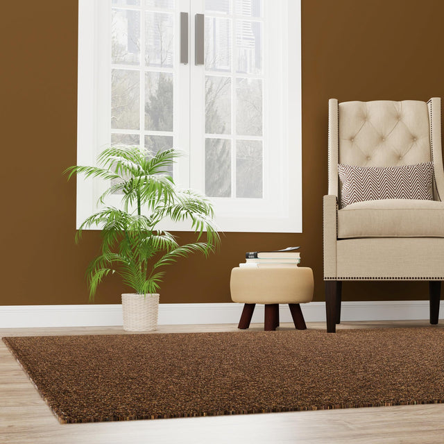 Brown 13' 1 x 13' 1 Dunes Square Area Rug 100% Polypropylene With Cotton Backing Carpet for Living, Dining, Office, Dorms, Bedrooms for Sale at Rug Engine
