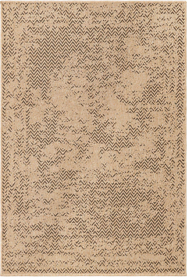 Natural 4' 1 x 6' 1 Dunes Rectangle Area Rug 100% Polypropylene With Cotton Backing Carpet for Living, Dining, Office, Dorms, Bedrooms for Sale at Rug Engine