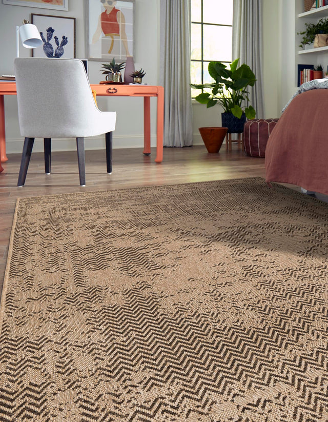 Natural 4' 1 x 6' 1 Dunes Rectangle Area Rug 100% Polypropylene With Cotton Backing Carpet for Living, Dining, Office, Dorms, Bedrooms for Sale at Rug Engine