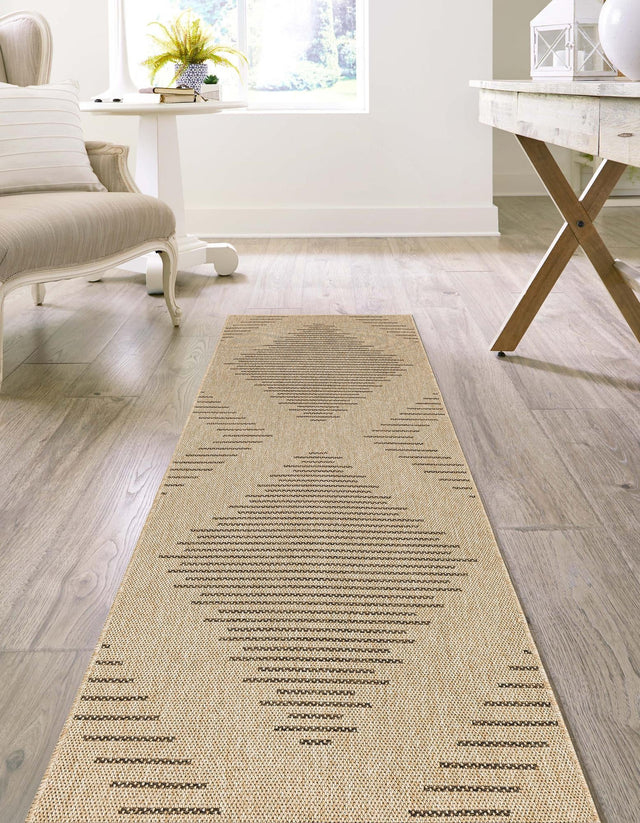Natural 2' 9 x 12' Dunes Runner Area Rug 100% Polypropylene With Cotton Backing Carpet for Living, Dining, Office, Dorms, Bedrooms for Sale at Rug Engine
