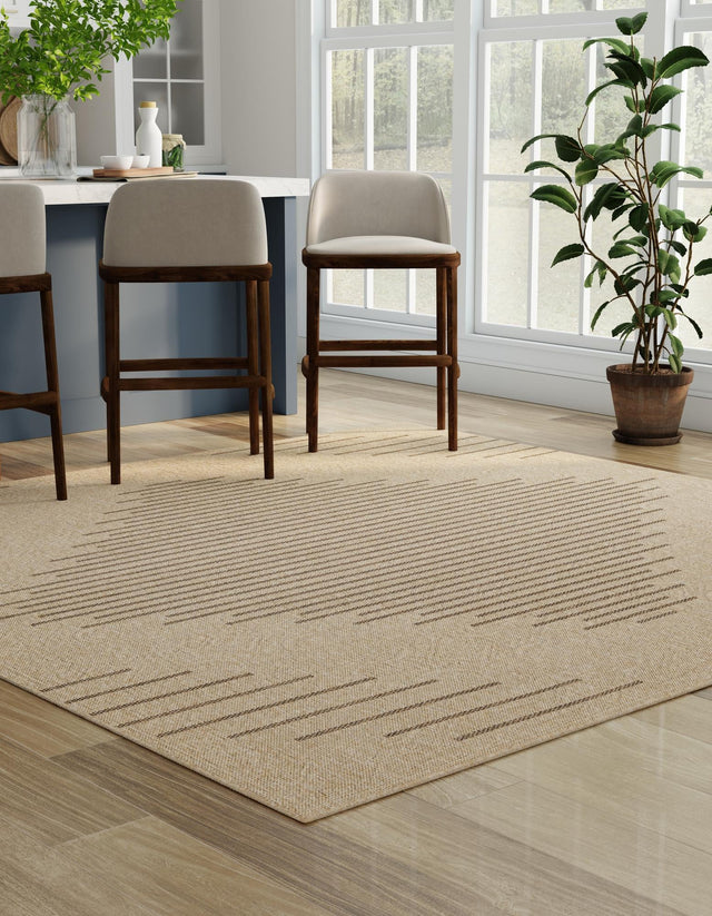 Brown 12' x 12' Dunes Square Area Rug 100% Polypropylene With Cotton Backing Carpet for Living, Dining, Office, Dorms, Bedrooms for Sale at Rug Engine