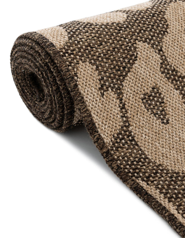 Brown 9' 2 x 12' Dunes Rectangle Area Rug 100% Polypropylene With Cotton Backing Carpet for Living, Dining, Office, Dorms, Bedrooms for Sale at Rug Engine