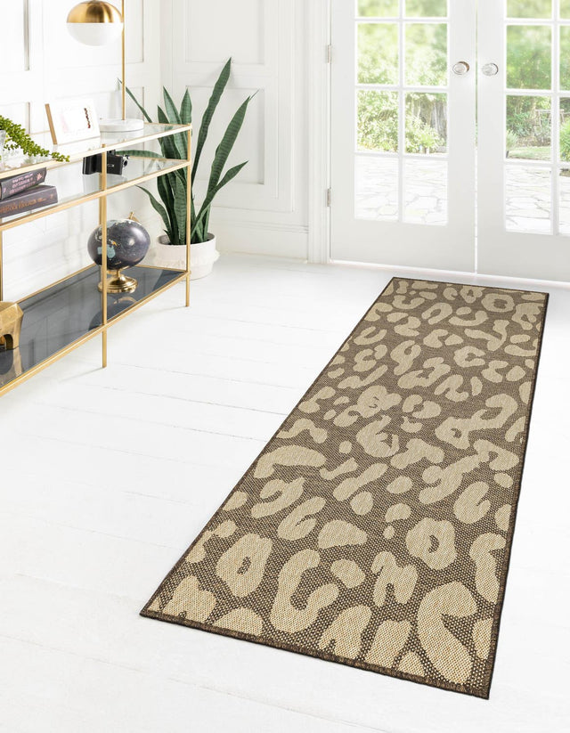Brown 2' 9 x 8' Dunes Runner Area Rug 100% Polypropylene With Cotton Backing Carpet for Living, Dining, Office, Dorms, Bedrooms for Sale at Rug Engine