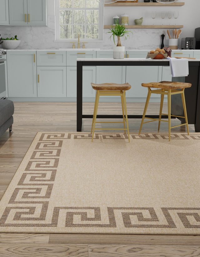 Natural 12' 2 x 12' 2 Dunes Square Area Rug 100% Polypropylene With Cotton Backing Carpet for Living, Dining, Office, Dorms, Bedrooms for Sale at Rug Engine
