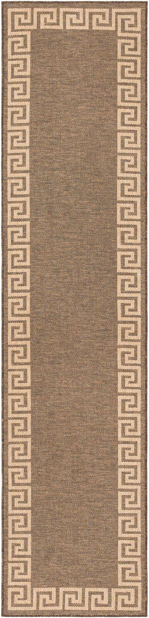 Brown 2' 9 x 12' Dunes Runner Area Rug 100% Polypropylene With Cotton Backing Carpet for Living, Dining, Office, Dorms, Bedrooms for Sale at Rug Engine