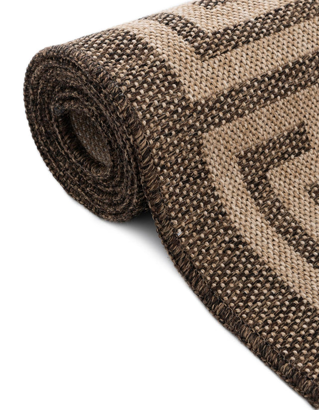 Brown 2' 9 x 12' Dunes Runner Area Rug 100% Polypropylene With Cotton Backing Carpet for Living, Dining, Office, Dorms, Bedrooms for Sale at Rug Engine