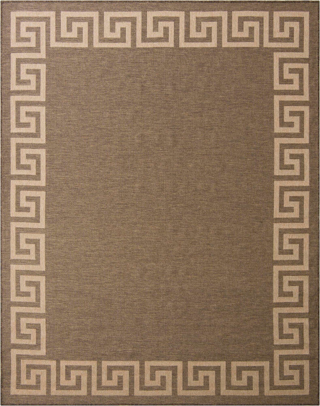 Brown 7' 10 x 10' Dunes Rectangle Area Rug 100% Polypropylene With Cotton Backing Carpet for Living, Dining, Office, Dorms, Bedrooms for Sale at Rug Engine