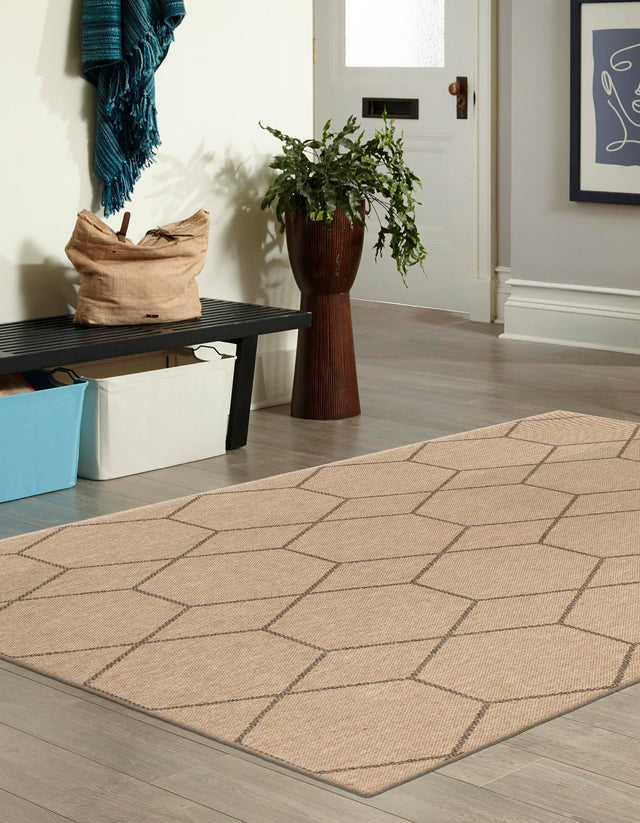 Natural 9' x 12' Dunes Rectangle Area Rug 100% Polypropylene With Cotton Backing Carpet for Living, Dining, Office, Dorms, Bedrooms for Sale at Rug Engine