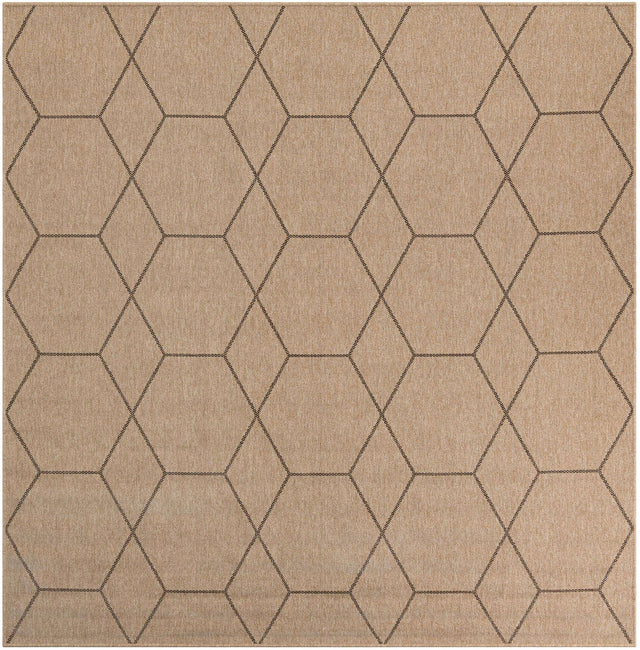 Natural 7' 10 x 7' 10 Dunes Square Area Rug 100% Polypropylene With Cotton Backing Carpet for Living, Dining, Office, Dorms, Bedrooms for Sale at Rug Engine