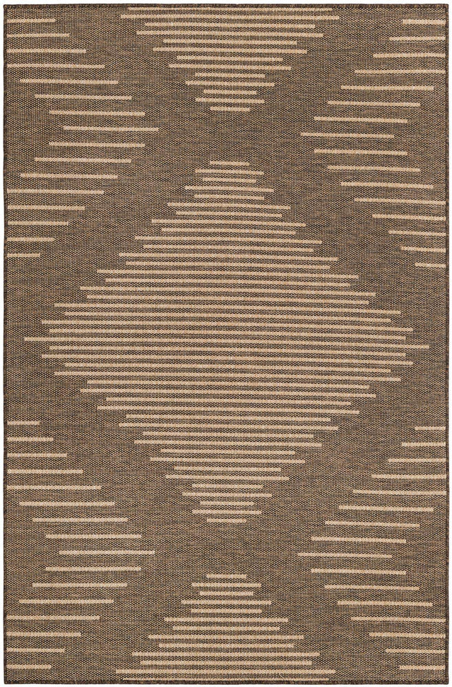 Brown 5' 3 x 8' Dunes Rectangle Area Rug 100% Polypropylene With Cotton Backing Carpet for Living, Dining, Office, Dorms, Bedrooms for Sale at Rug Engine