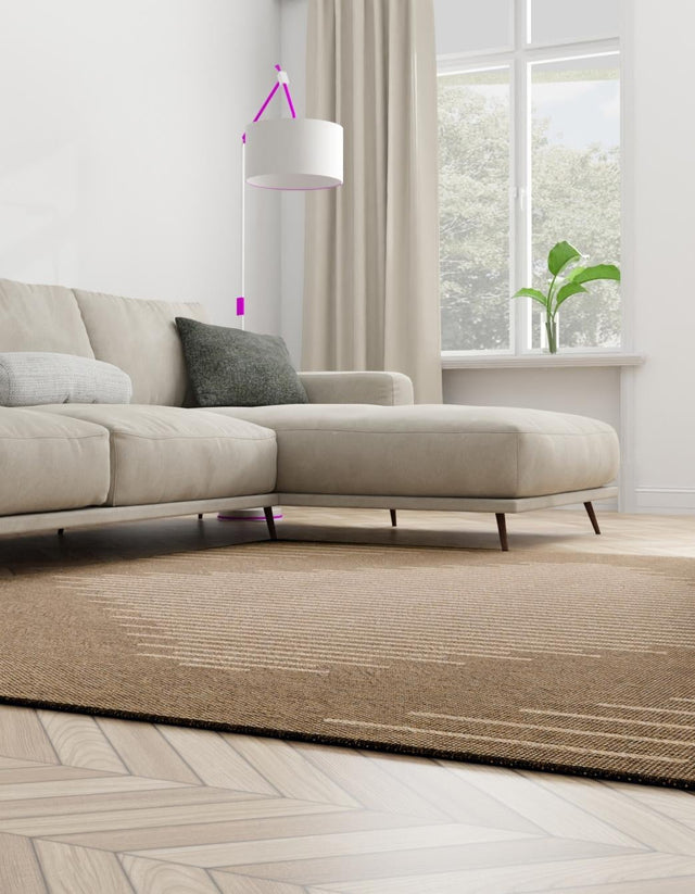 Brown 12' 2 x 12' 2 Dunes Square Area Rug 100% Polypropylene With Cotton Backing Carpet for Living, Dining, Office, Dorms, Bedrooms for Sale at Rug Engine