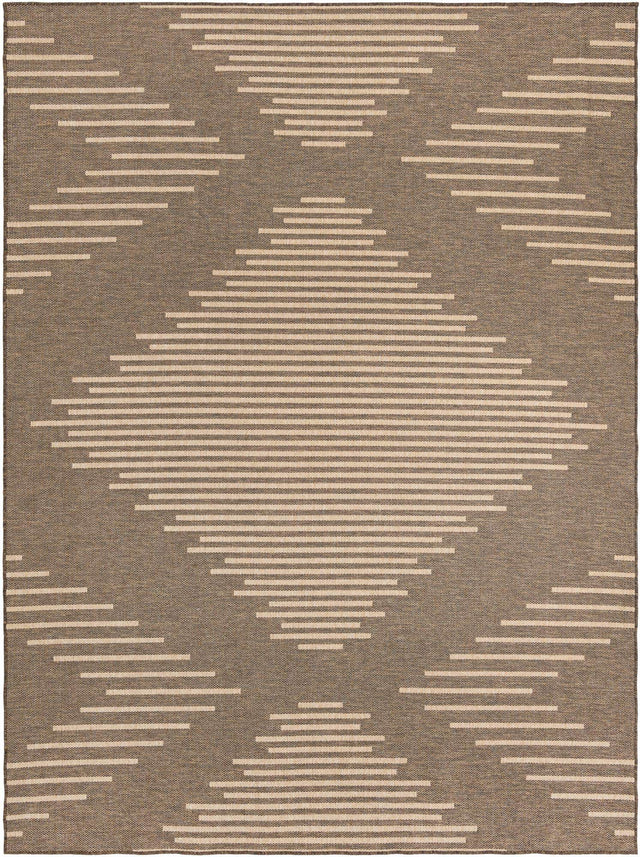 Brown 9' x 12' Dunes Rectangle Area Rug 100% Polypropylene With Cotton Backing Carpet for Living, Dining, Office, Dorms, Bedrooms for Sale at Rug Engine