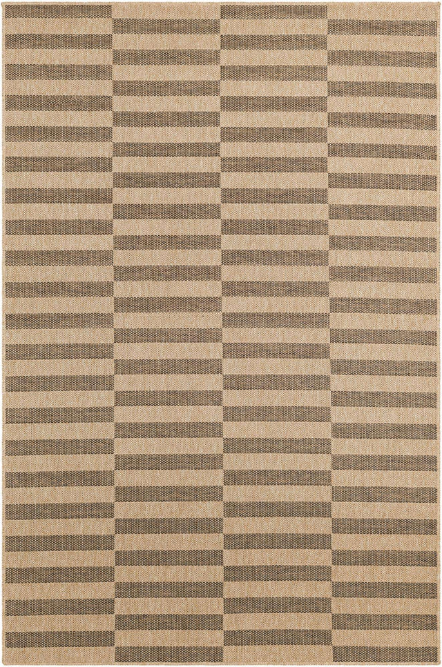 Natural and Brown 5' 5 x 8' Dunes Rectangle Area Rug 100% Polypropylene With Cotton Backing Carpet for Living, Dining, Office, Dorms, Bedrooms for Sale at Rug Engine