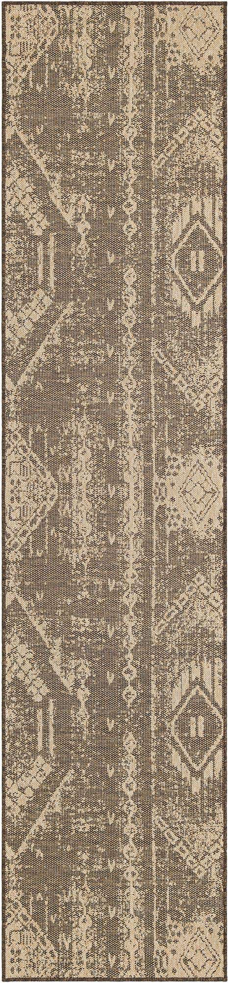 Natural and Brown 2' 9 x 12' Dunes Runner Area Rug 100% Polypropylene With Cotton Backing Carpet for Living, Dining, Office, Dorms, Bedrooms for Sale at Rug Engine