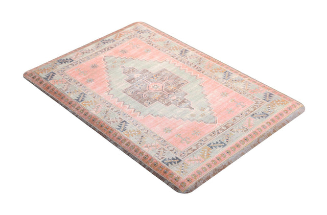 Anti-Fatigue Rose Pink 2' x 3' Comfort Standing Mat for Kitchen, Bath, Laundry Room, Office Colorful PVC Durable Non-Slip Water Resistant Spill Proof Rug Thick Rubber for Sale at Rug Engine