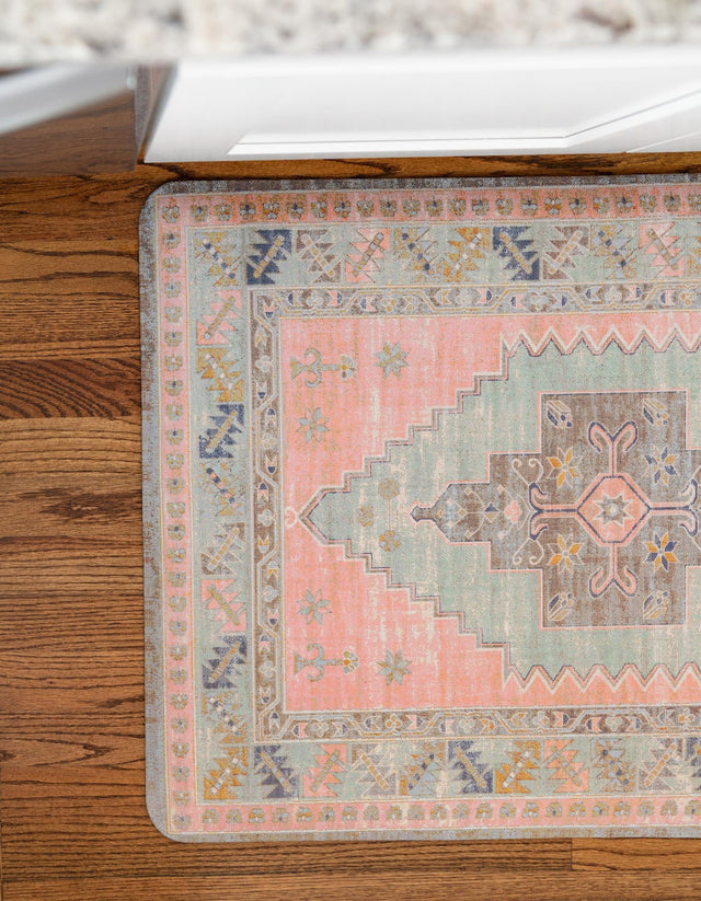 Anti-Fatigue Rose Pink 2' x 3' Comfort Standing Mat for Kitchen, Bath, Laundry Room, Office Colorful PVC Durable Non-Slip Water Resistant Spill Proof Rug Thick Rubber for Sale at Rug Engine