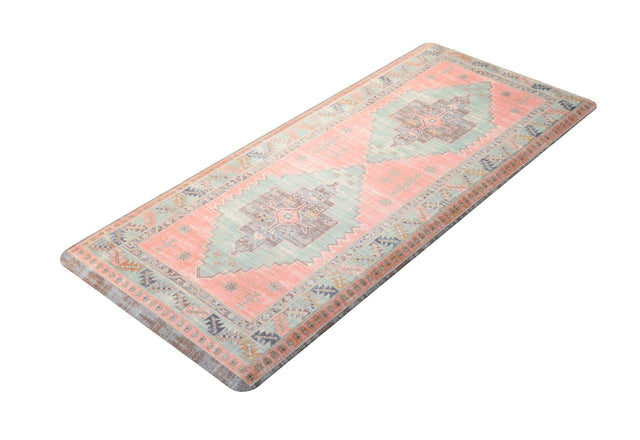 Anti-Fatigue Rose Pink 2' x 5' Comfort Standing Mat for Kitchen, Bath, Laundry Room, Office Colorful PVC Durable Non-Slip Water Resistant Spill Proof Rug Thick Rubber for Sale at Rug Engine