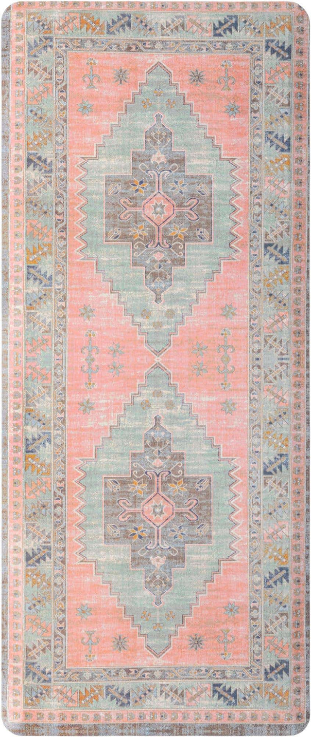 Anti-Fatigue Rose Pink 2' x 5' Comfort Standing Mat for Kitchen, Bath, Laundry Room, Office Colorful PVC Durable Non-Slip Water Resistant Spill Proof Rug Thick Rubber for Sale at Rug Engine