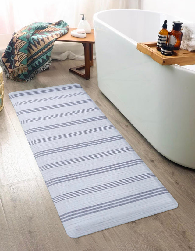 Anti-Fatigue White 2' x 5' Comfort Standing Mat for Kitchen, Bath, Laundry Room, Office Colorful PVC Durable Non-Slip Water Resistant Spill Proof Rug Thick Rubber for Sale at Rug Engine