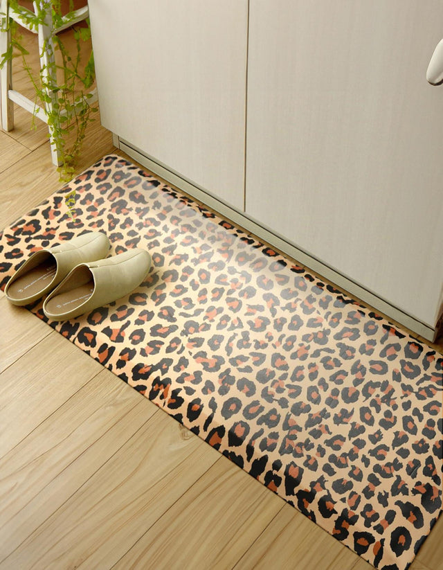 Anti-Fatigue Beige Brown 2' x 5' Comfort Standing Mat for Kitchen, Bath, Laundry Room, Office Colorful PVC Durable Non-Slip Water Resistant Spill Proof Rug Thick Rubber for Sale at Rug Engine