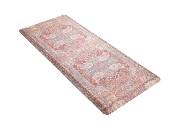 Anti-Fatigue Antique Red 2' x 5' Comfort Standing Mat for Kitchen, Bath, Laundry Room, Office Colorful PVC Durable Non-Slip Water Resistant Spill Proof Rug Thick Rubber for Sale at Rug Engine