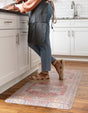 Anti-Fatigue Antique Red 2' x 5' Comfort Standing Mat for Kitchen, Bath, Laundry Room, Office Colorful PVC Durable Non-Slip Water Resistant Spill Proof Rug Thick Rubber for Sale at Rug Engine