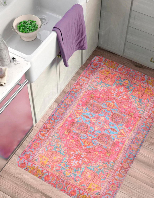 Anti-Fatigue Pink 2' x 3' Comfort Standing Mat for Kitchen, Bath, Laundry Room, Office Colorful PVC Durable Non-Slip Water Resistant Spill Proof Rug Thick Rubber for Sale at Rug Engine