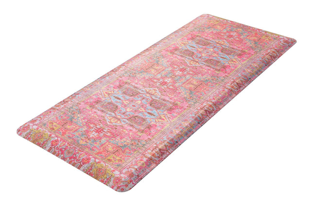 Anti-Fatigue Pink 2' x 5' Comfort Standing Mat for Kitchen, Bath, Laundry Room, Office Colorful PVC Durable Non-Slip Water Resistant Spill Proof Rug Thick Rubber for Sale at Rug Engine