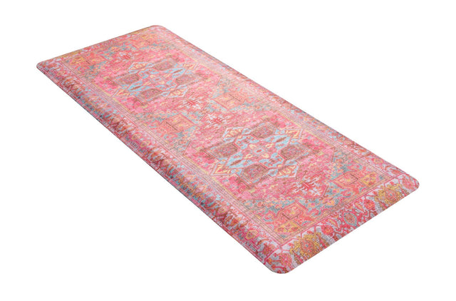 Anti-Fatigue Pink 2' x 5' Comfort Standing Mat for Kitchen, Bath, Laundry Room, Office Colorful PVC Durable Non-Slip Water Resistant Spill Proof Rug Thick Rubber for Sale at Rug Engine