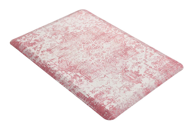 Anti-Fatigue Rose Pink 2' x 3' Comfort Standing Mat for Kitchen, Bath, Laundry Room, Office Colorful PVC Durable Non-Slip Water Resistant Spill Proof Rug Thick Rubber for Sale at Rug Engine