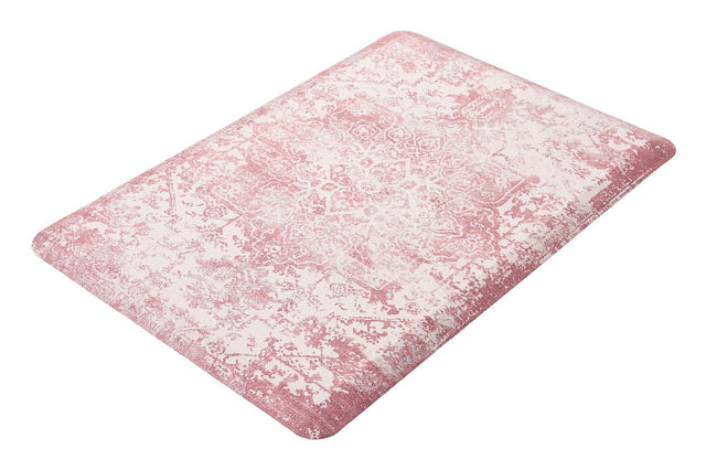 Anti-Fatigue Rose Pink 2' x 3' Comfort Standing Mat for Kitchen, Bath, Laundry Room, Office Colorful PVC Durable Non-Slip Water Resistant Spill Proof Rug Thick Rubber for Sale at Rug Engine