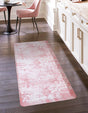 Anti-Fatigue Rose Pink 2' x 5' Comfort Standing Mat for Kitchen, Bath, Laundry Room, Office Colorful PVC Durable Non-Slip Water Resistant Spill Proof Rug Thick Rubber for Sale at Rug Engine