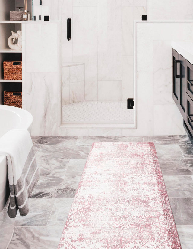 Anti-Fatigue Rose Pink 2' x 3' Comfort Standing Mat for Kitchen, Bath, Laundry Room, Office Colorful PVC Durable Non-Slip Water Resistant Spill Proof Rug Thick Rubber for Sale at Rug Engine