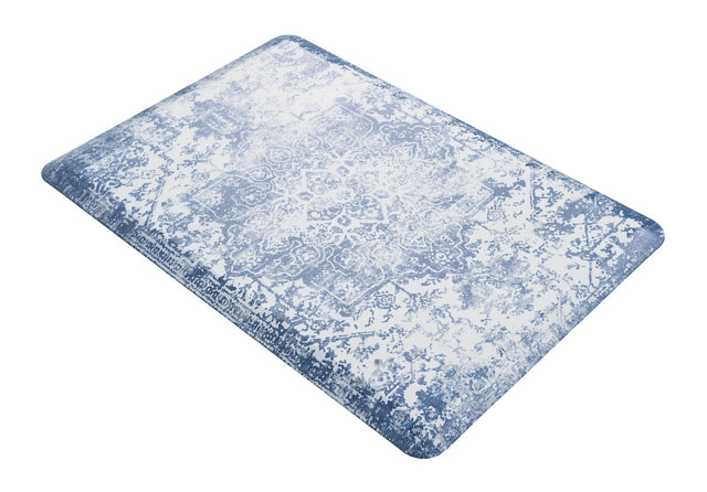 Anti-Fatigue Blue 2' x 3' Comfort Standing Mat for Kitchen, Bath, Laundry Room, Office Colorful PVC Durable Non-Slip Water Resistant Spill Proof Rug Thick Rubber for Sale at Rug Engine