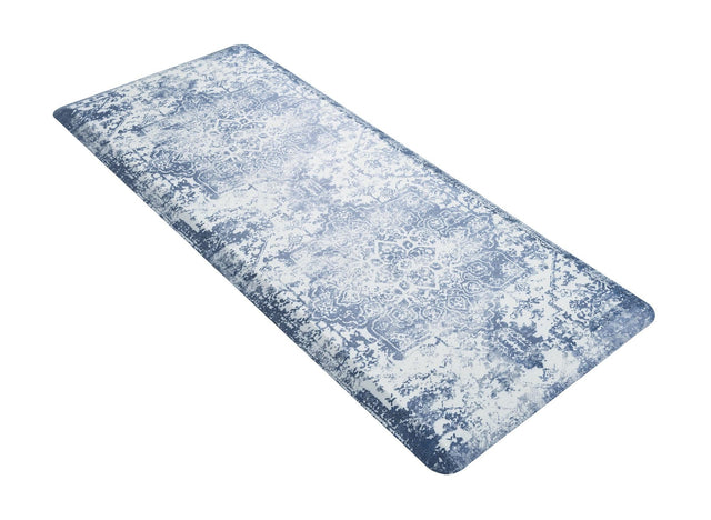 Anti-Fatigue Blue 2' x 5' Comfort Standing Mat for Kitchen, Bath, Laundry Room, Office Colorful PVC Durable Non-Slip Water Resistant Spill Proof Rug Thick Rubber for Sale at Rug Engine