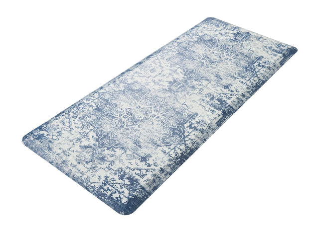 Anti-Fatigue Blue 2' x 5' Comfort Standing Mat for Kitchen, Bath, Laundry Room, Office Colorful PVC Durable Non-Slip Water Resistant Spill Proof Rug Thick Rubber for Sale at Rug Engine