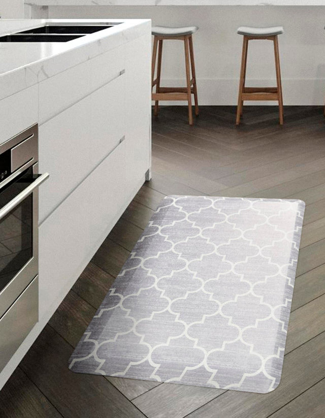 Anti-Fatigue Gray 2' x 3' Comfort Standing Mat for Kitchen, Bath, Laundry Room, Office Colorful PVC Durable Non-Slip Water Resistant Spill Proof Rug Thick Rubber for Sale at Rug Engine