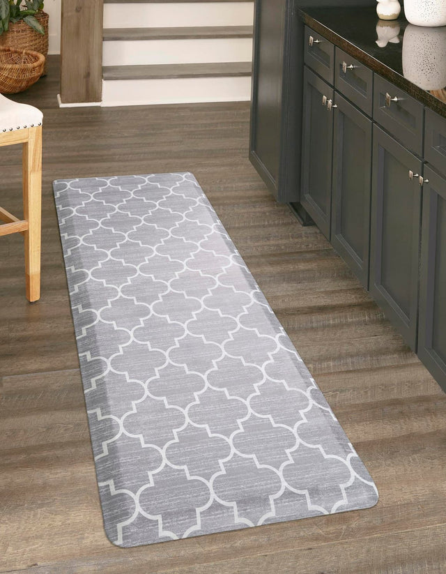 Anti-Fatigue Gray 2' x 5' Comfort Standing Mat for Kitchen, Bath, Laundry Room, Office Colorful PVC Durable Non-Slip Water Resistant Spill Proof Rug Thick Rubber for Sale at Rug Engine