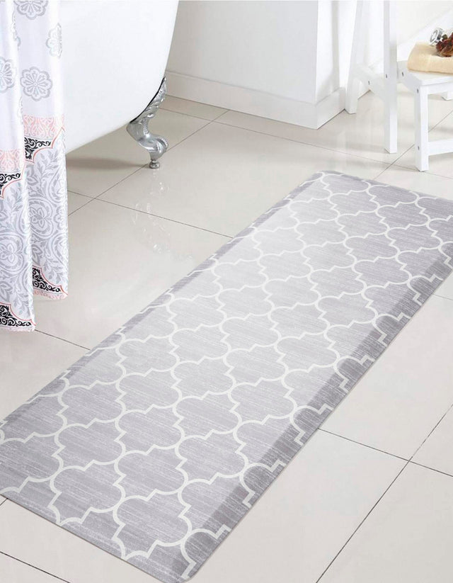 Anti-Fatigue Gray 2' x 3' Comfort Standing Mat for Kitchen, Bath, Laundry Room, Office Colorful PVC Durable Non-Slip Water Resistant Spill Proof Rug Thick Rubber for Sale at Rug Engine