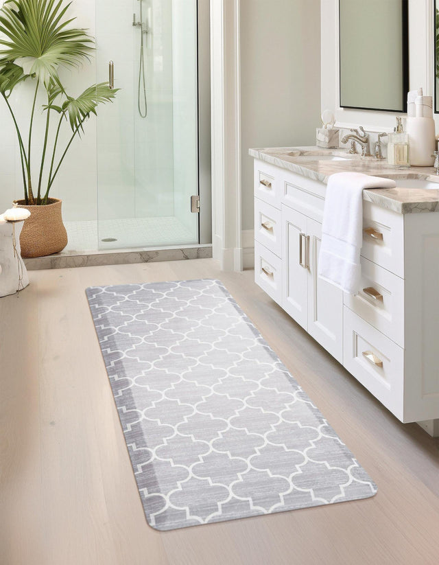 Anti-Fatigue Gray 2' x 5' Comfort Standing Mat for Kitchen, Bath, Laundry Room, Office Colorful PVC Durable Non-Slip Water Resistant Spill Proof Rug Thick Rubber for Sale at Rug Engine